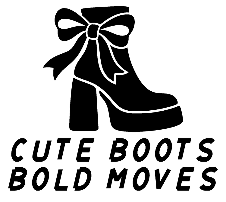 Cute Boots Bold Moves Vinyl Decal