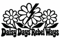 Daisy Days Rebel Ways original single-color vinyl decal artwork