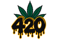 Dripping 420 Multicolor Vinyl Decal