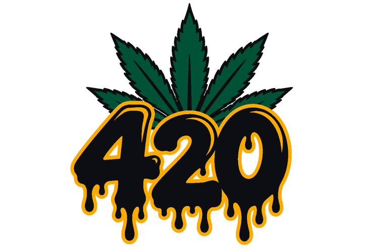 Dripping 420 Multicolor Vinyl Decal