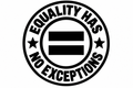 Equality Has No Exceptions LGBTQ+ Pride vinyl decal artwork