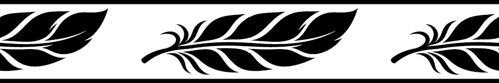 Feather Glide exact 12 inch long by 2 inch high half-pattern production artwork