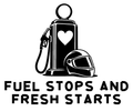 Fuel Stops and Fresh Starts original artwork using Bullard Iron lettering