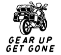 Gear Up Get Gone original artwork using Bullard Torque lettering