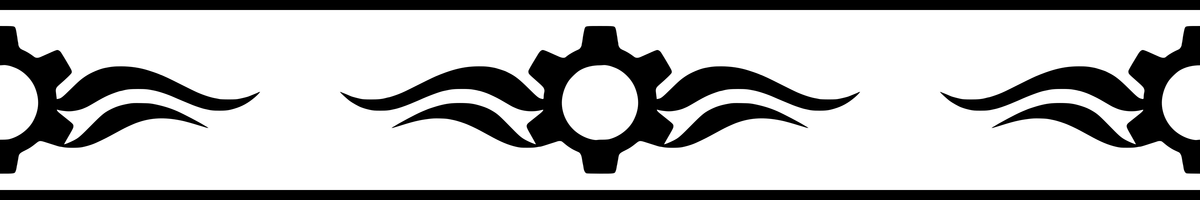 Gearwave: 12-inch strip with half patterns at both ends