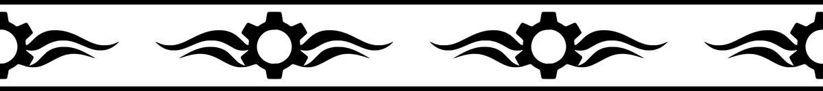 Gearwave: 18-inch strip with half patterns at both ends