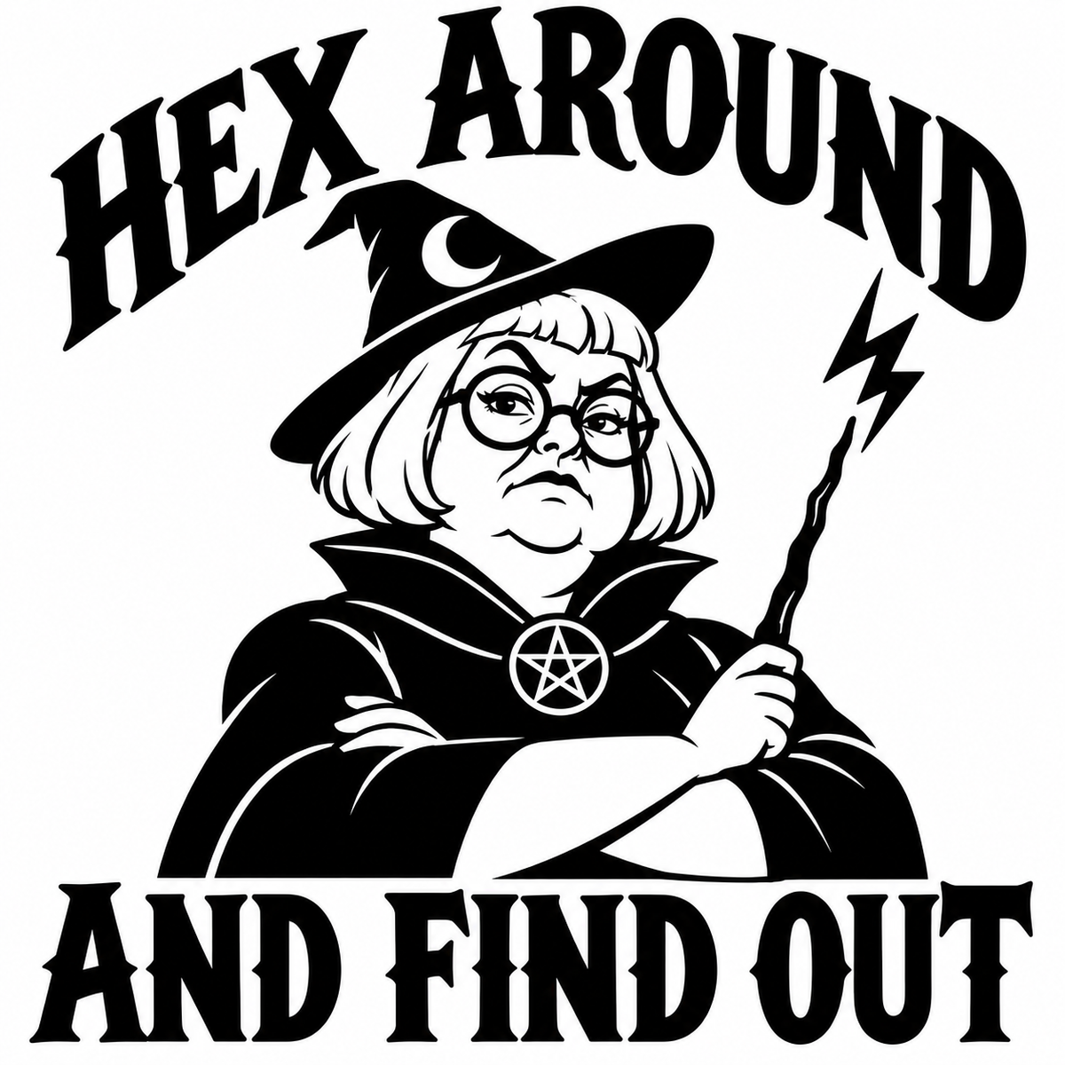 Hex Around and Find Out vinyl decal
