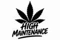 High Maintenance black vinyl decal artwork