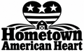 Hometown American Heart original single-color vinyl decal artwork