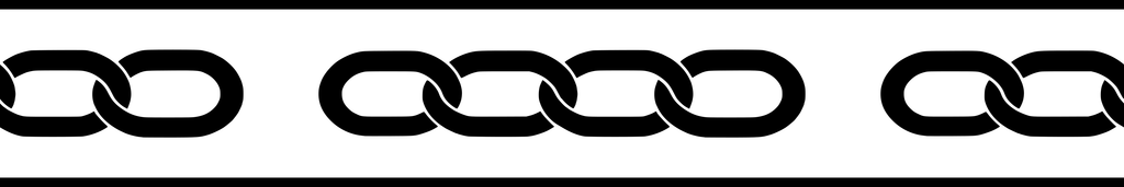 Iron Link Flow: 12-inch strip with half patterns at both ends