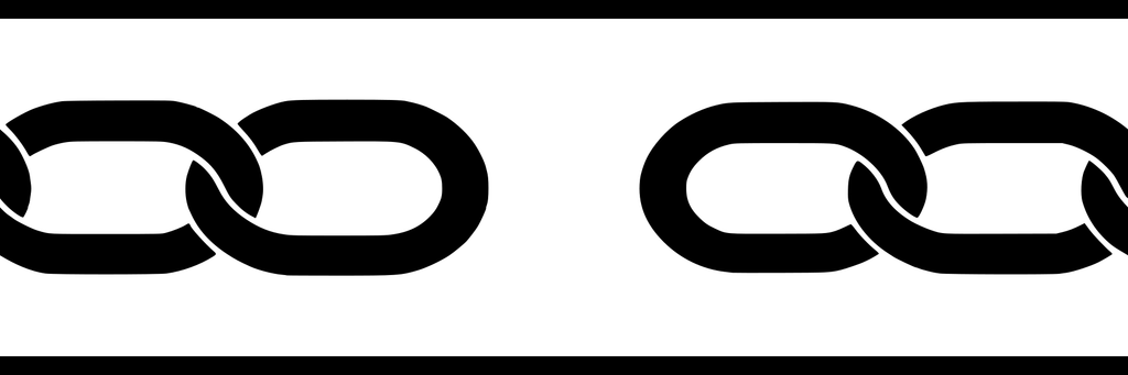 Iron Link Flow: 6-inch strip with half patterns at both ends