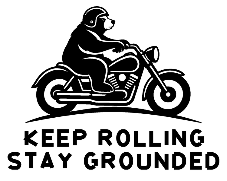 Keep Rolling Stay Grounded Vinyl Decal