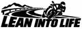 Lean Into Life vinyl decal artwork