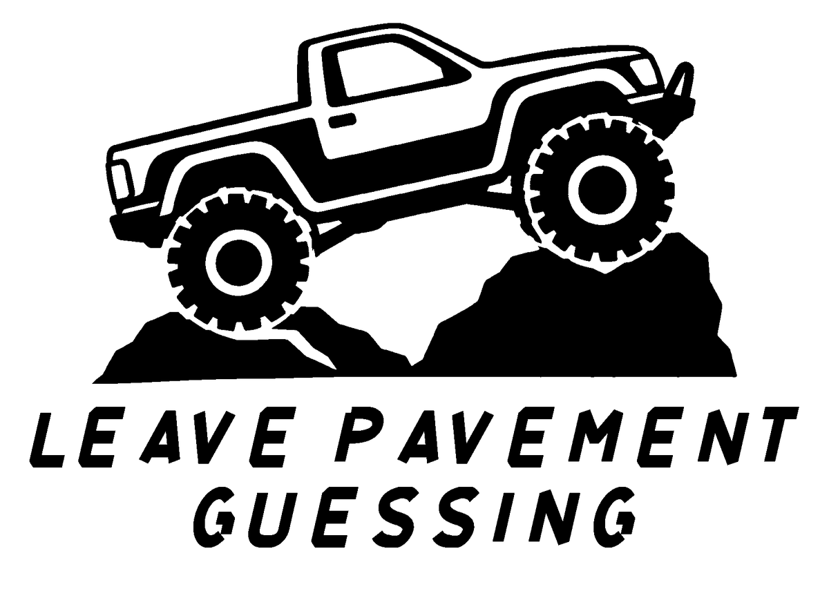 Leave Pavement Guessing original artwork using Bullard Torque lettering