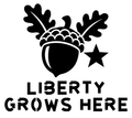 Liberty Grows Here original artwork using Bullard Stencil lettering
