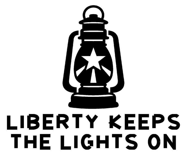 Liberty Keeps the Lights On Vinyl Decal