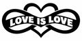 Love Is Love LGBTQ+ Pride vinyl decal artwork