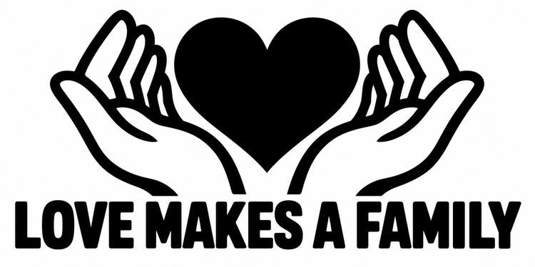 Love Makes a Family Vinyl Decal