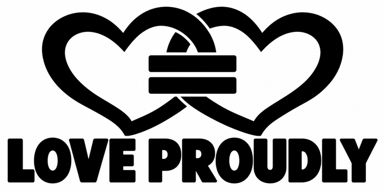 Love Proudly Vinyl Decal