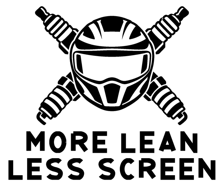 More Lean Less Screen Vinyl Decal