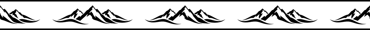Mountain Switchback exact 24 inch long by 2 inch high half-pattern production artwork