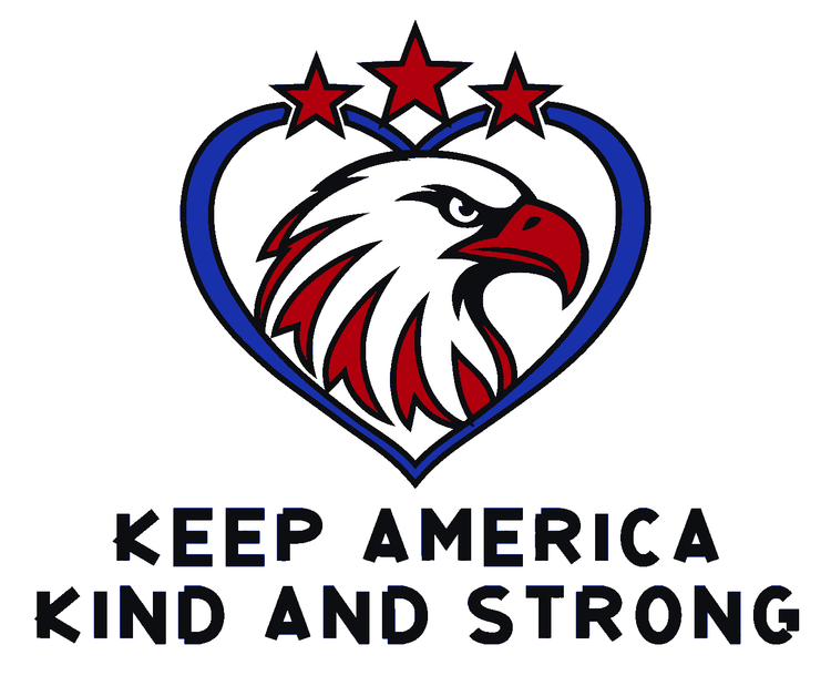 Keep America Kind and Strong Multicolor Vinyl Decal