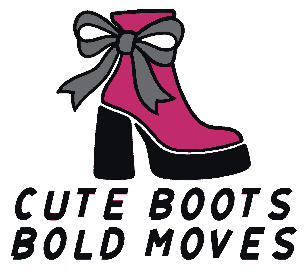 Cute Boots Bold Moves Multicolor Vinyl Decal