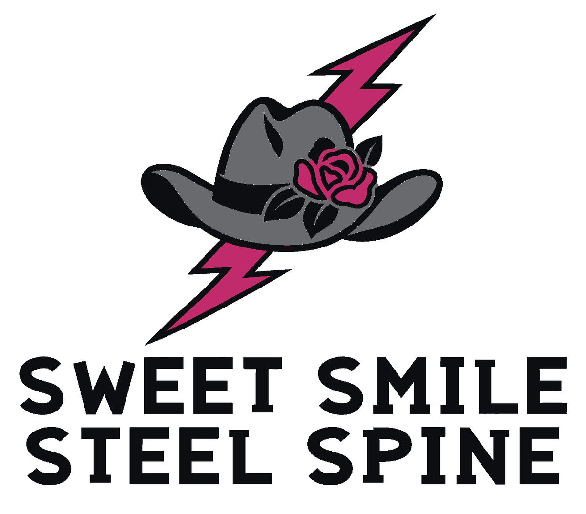 Sweet Smile Steel Spine Multicolor Vinyl Decal