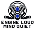 Engine Loud Mind Quiet Multicolor Vinyl Decal