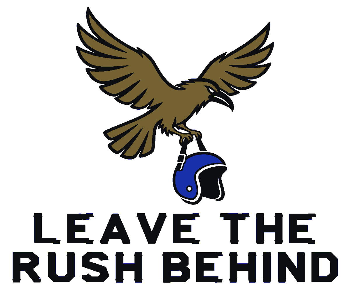 Leave the Rush Behind Multicolor Vinyl Decal