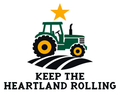Keep the Heartland Rolling Multicolor Vinyl Decal