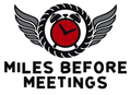 Miles Before Meetings Multicolor Vinyl Decal