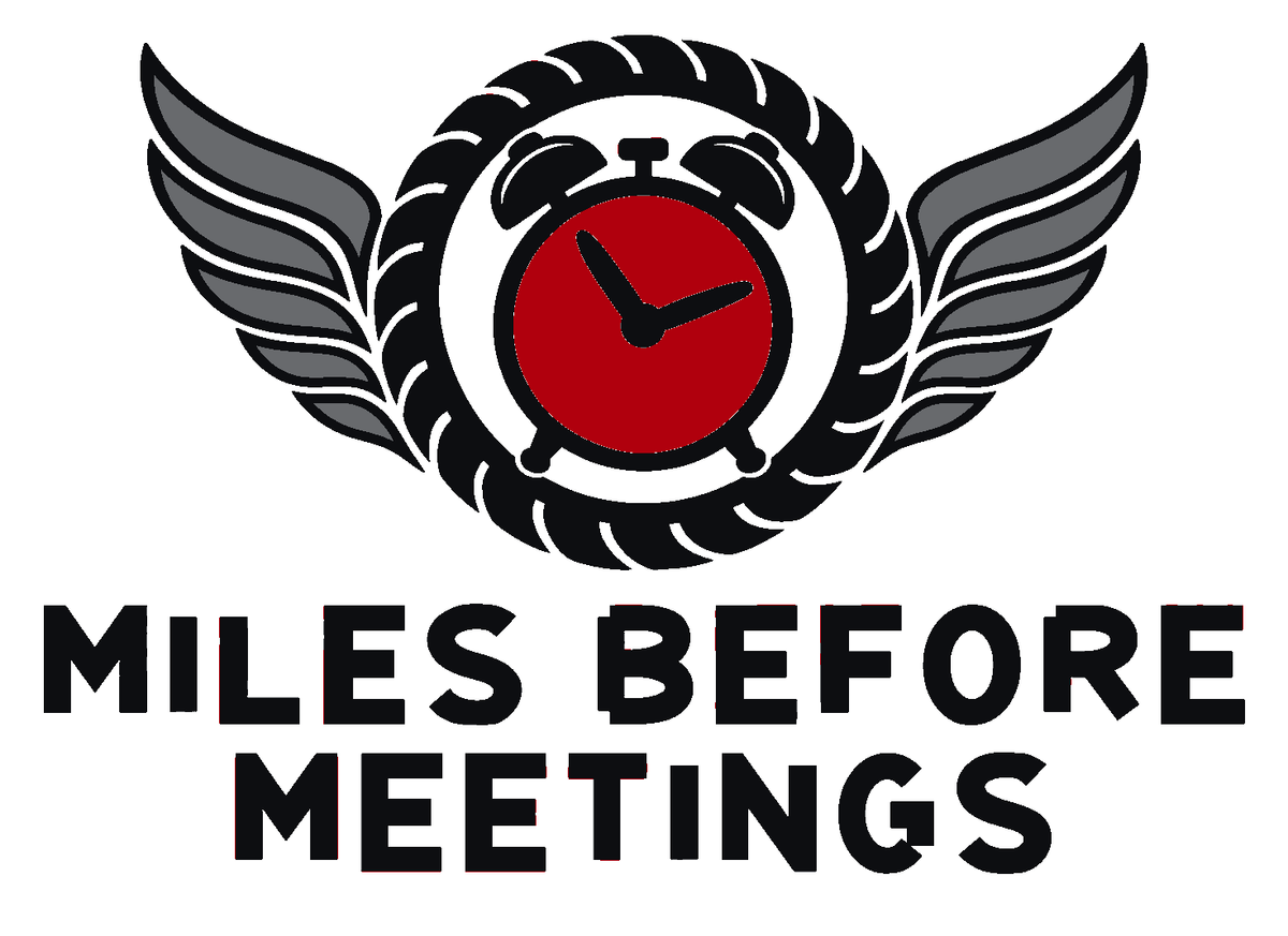 Miles Before Meetings Multicolor Vinyl Decal