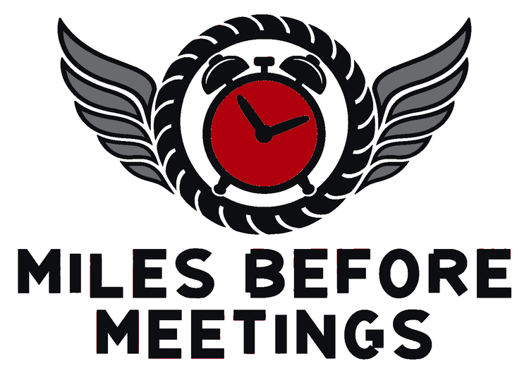 Miles Before Meetings Multicolor Vinyl Decal