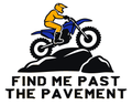 Find Me Past the Pavement Multicolor Vinyl Decal