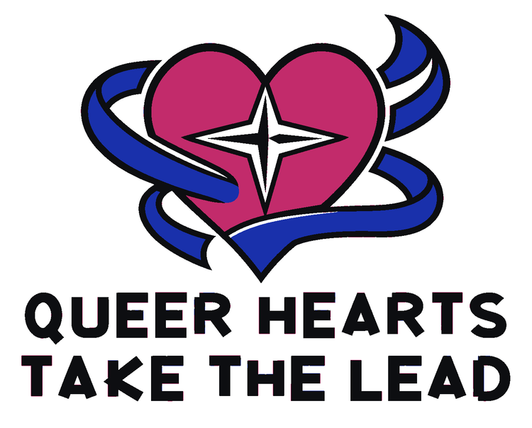 Queer Hearts Take the Lead Multicolor Vinyl Decal
