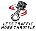 Less Traffic More Throttle Multicolor Vinyl Decal