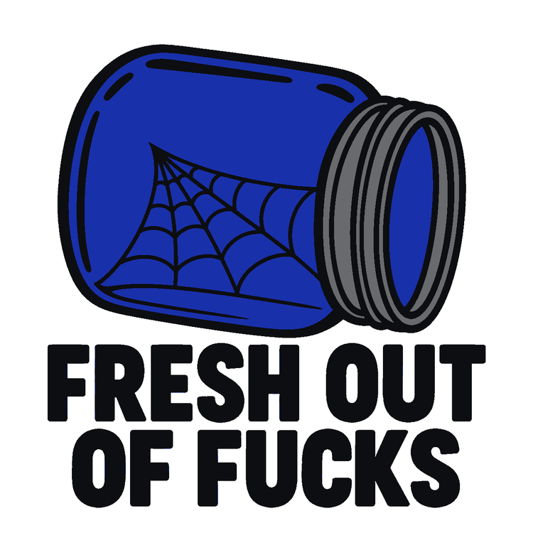 Fresh Out of Fucks Multicolor Vinyl Decal