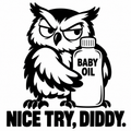 Nice Try, Diddy black vinyl decal artwork
