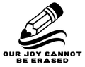 Our Joy Cannot Be Erased original artwork using Bullard Fat Chick lettering