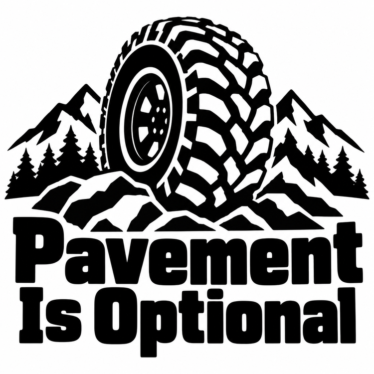 Pavement Is Optional Vinyl Decal