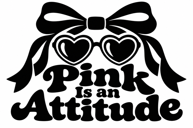 Pink Is an Attitude Vinyl Decal