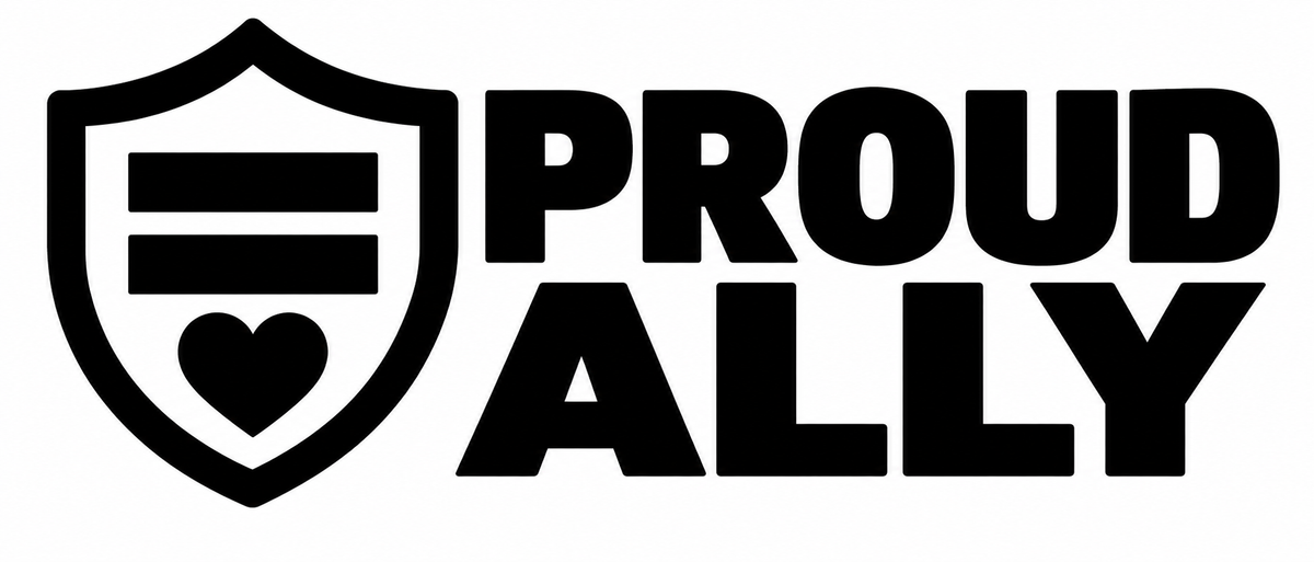 Proud Ally LGBTQ+ Pride vinyl decal artwork