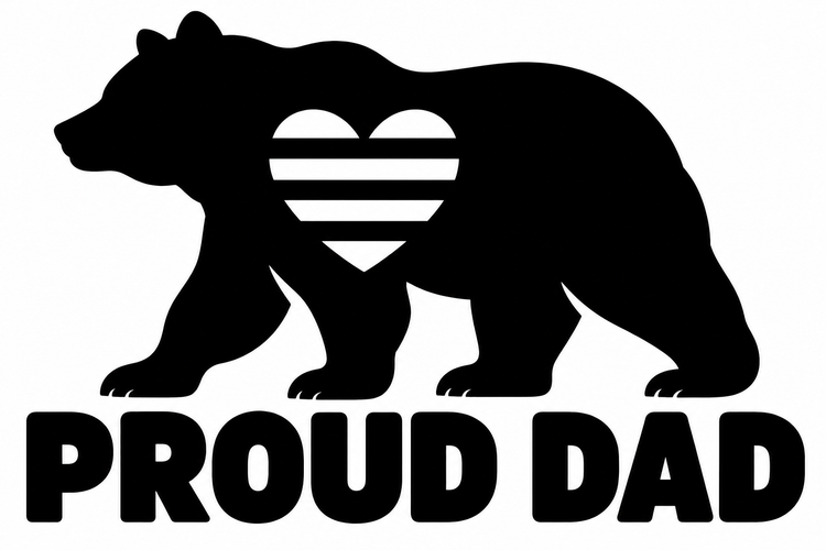 Proud Dad Pride Vinyl Decal
