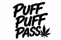 Puff Puff Pass black vinyl decal artwork