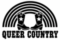 Queer Country original black-on-white Pride vinyl decal artwork