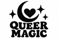 Queer Magic original black-on-white Pride vinyl decal artwork