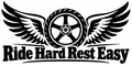 Ride Hard Rest Easy original single-color vinyl decal artwork