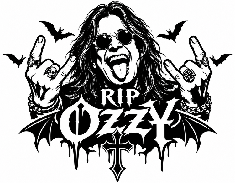 RIP Ozzy Tribute Vinyl Decal