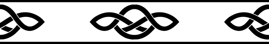 Road Knot: 12-inch strip with half patterns at both ends